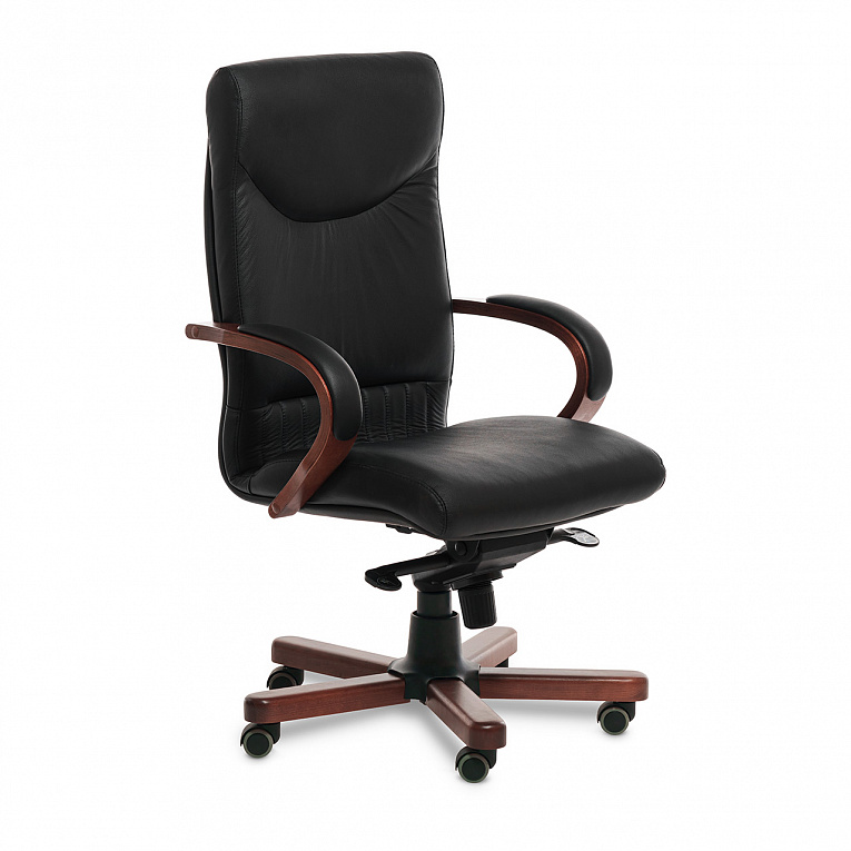 Кресло руководителя MULTI-OFFICE Свинг А (Swing A) кожа черный