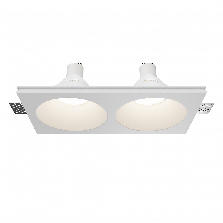 Точечный встраиваемый светильник Maytoni Gyps Modern DL129-GU10-02-W