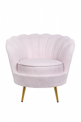 Низкое кресло Pearl Pink Boucle Розовый