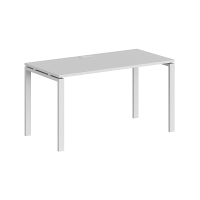 Офисный стол Norden Сигма 1400х700 (м/к 60х30) SG.205.WH.63.WH Белый снег / Белый