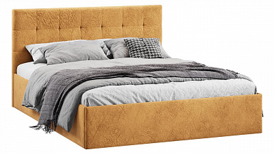 Кровать 140х200 Джоли ТриЯ микровелюр Wellmart Yellow