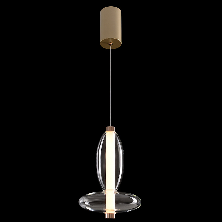 Подвесной светильник Crystal Lux QUASAR SP7W LED TRANSPARENT