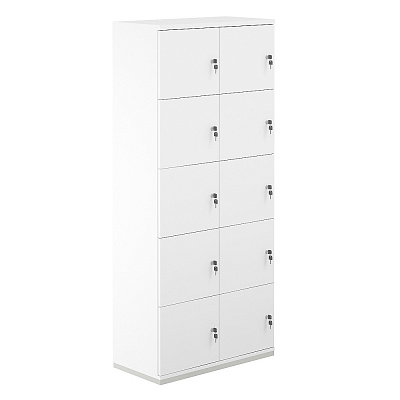 Локер NORDEN Аллегро 10 ячеек 800х400х1833 AG.234.WH.WH.WH