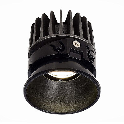 LED модуль SMART Черный LED 1*7W 2700K-6500K 560Lm Ra90 36° IP20 D69xH75 220-2 St Luce SHIFT / ШИФТ ST850.408.07